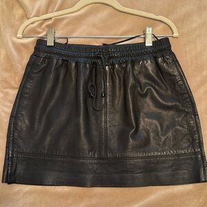 Mango Leather Skirt XS